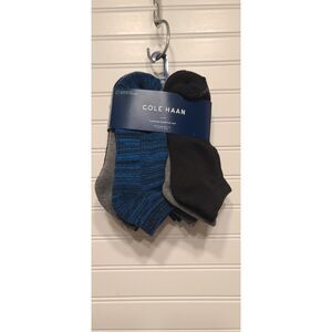 Cole Hahn Mens Cushion Quarter Cut Arch Support Socks 6 Pair NEW 7-12